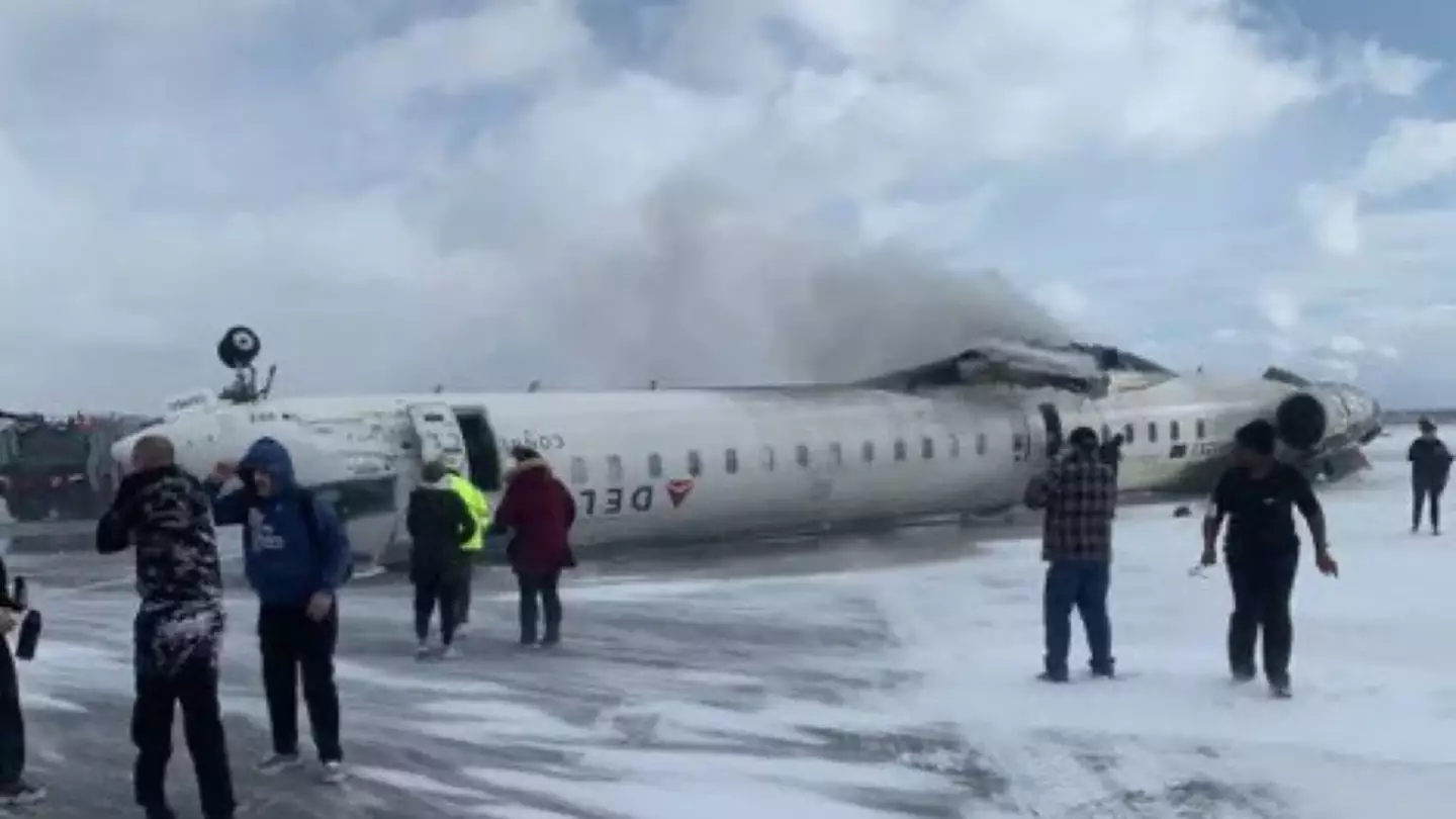 Passenger speaks out on terrifying moment Delta Air Lines flipped upside down after crash landing