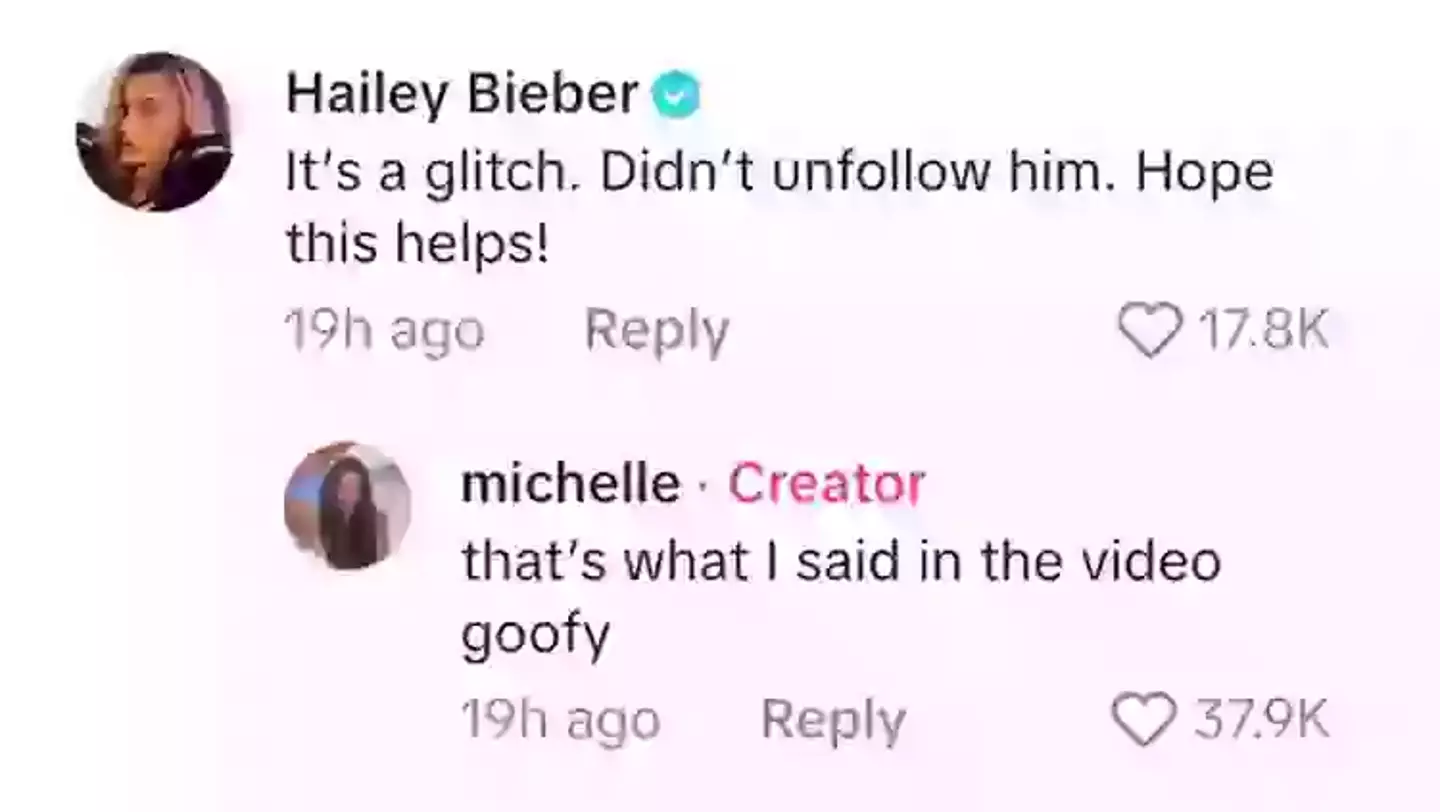 The mother-of-one issued a response on the speculation (TikTok)