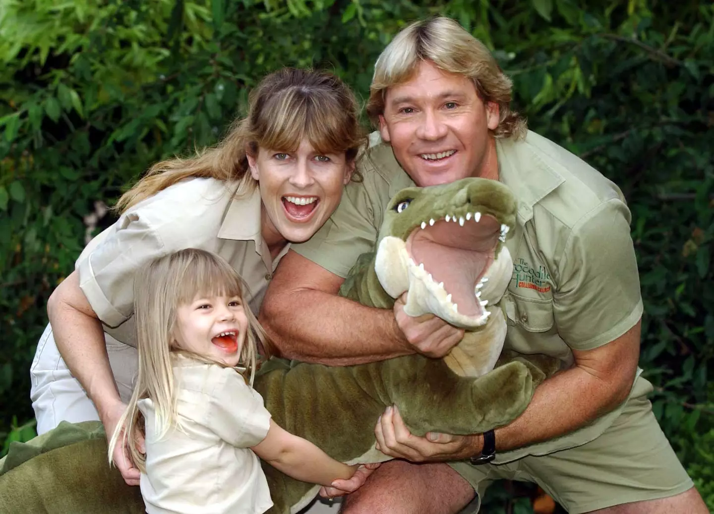 Bindi Irwin with her parents, Steve and Terri.