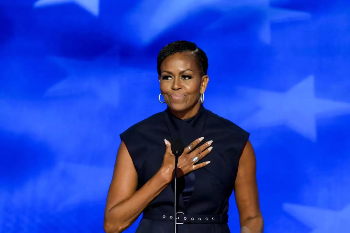 Michelle hesitated to talk about fashion as First Lady due to concerns her choices would 'become a distraction' (Bloomberg / Contributor / Getty Images)