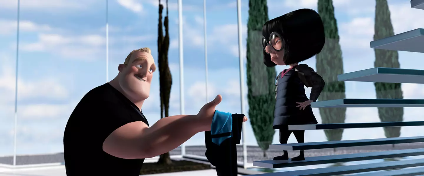 'No capes!' Edna says in the iconic scene. [