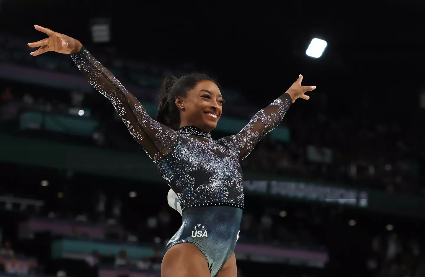 Simone Biles became the most decorated gymnast in Olympic history this week. (Jamie Squire/Getty Images)