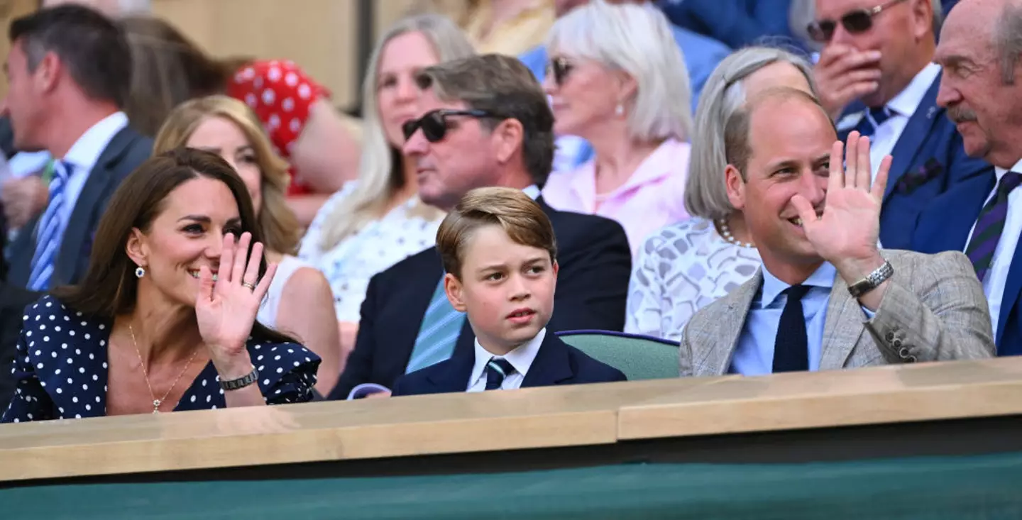 Even Prince George had to wear a suit and tie despite a hot day when he attended his first Wimbledon tournament in 2022! (SEBASTIEN BOZON / Contributor / Getty Images)