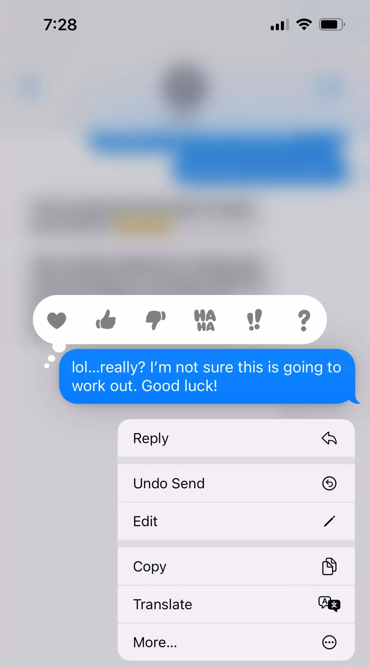 She felt his behaviour was 'toxic'.