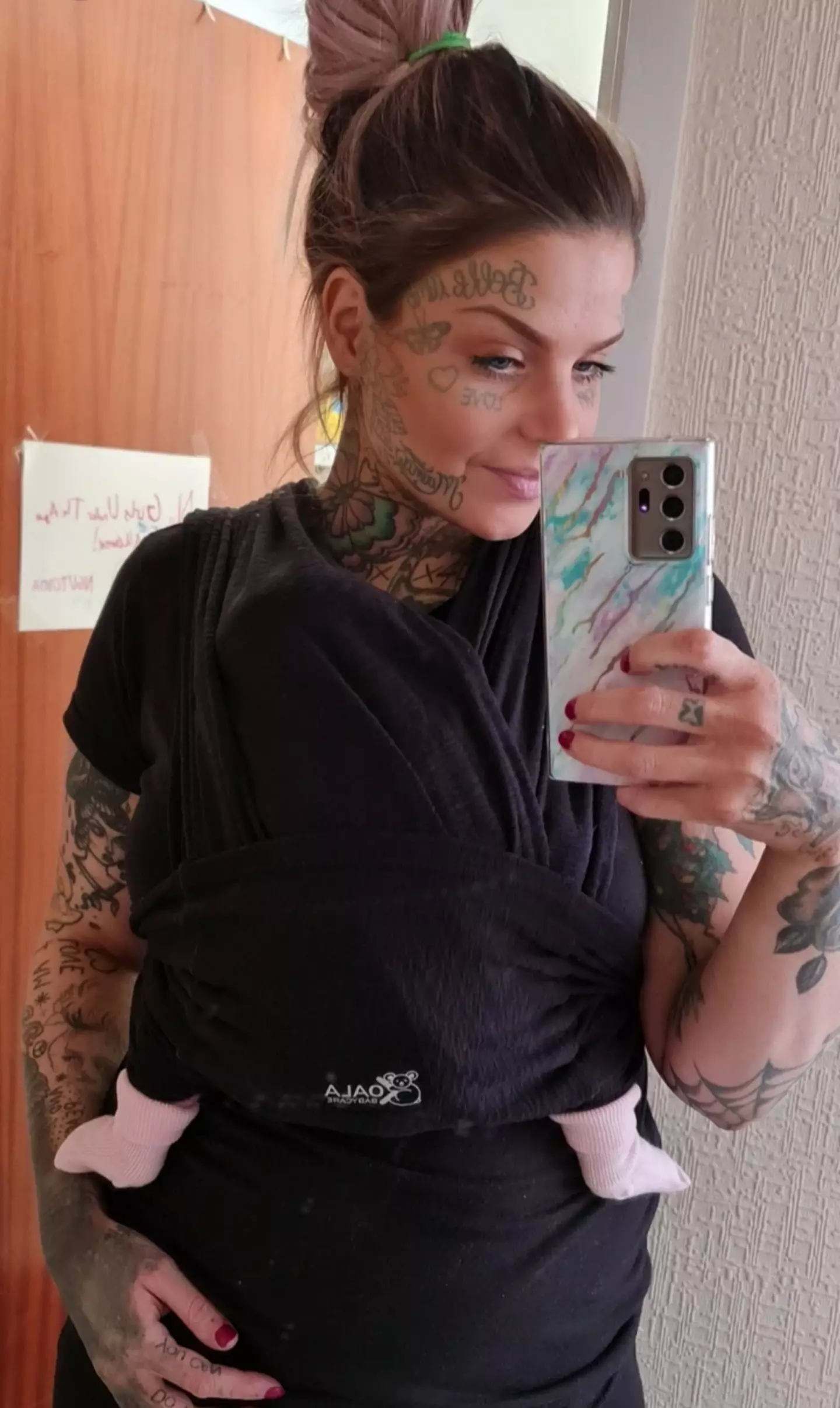 Claire says people are 'quick to judge' her facial tattoos.