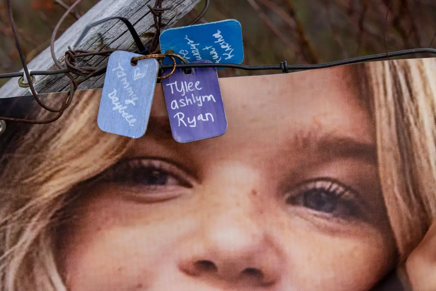 A banner showing the face of Tylee Ryan (Getty Images)
