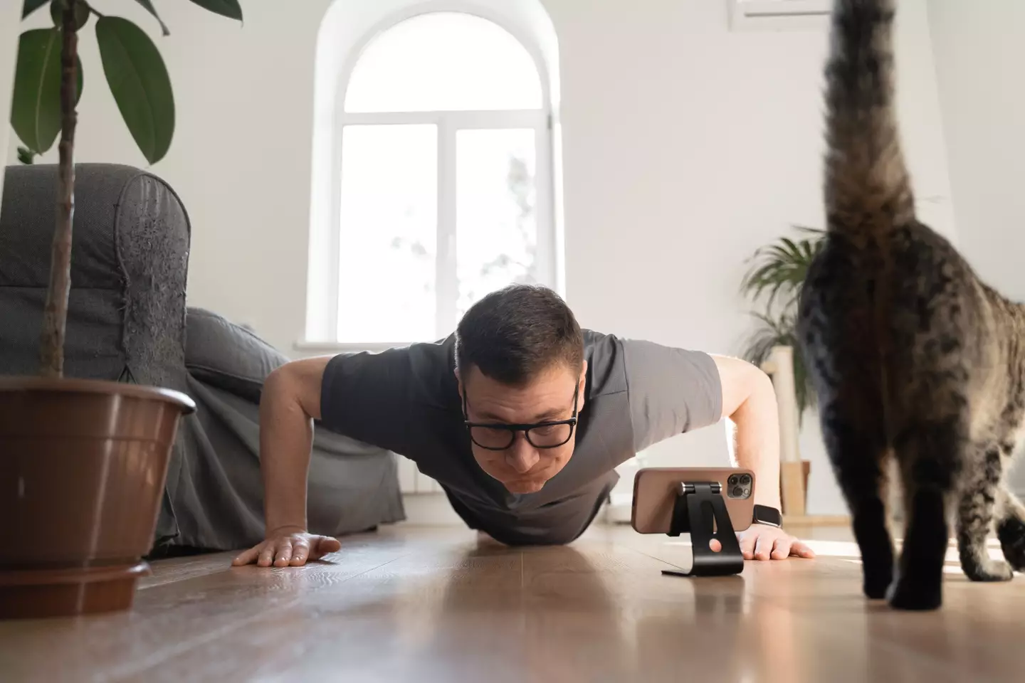 You can do a push-up just about anywhere (Getty Stock Image)