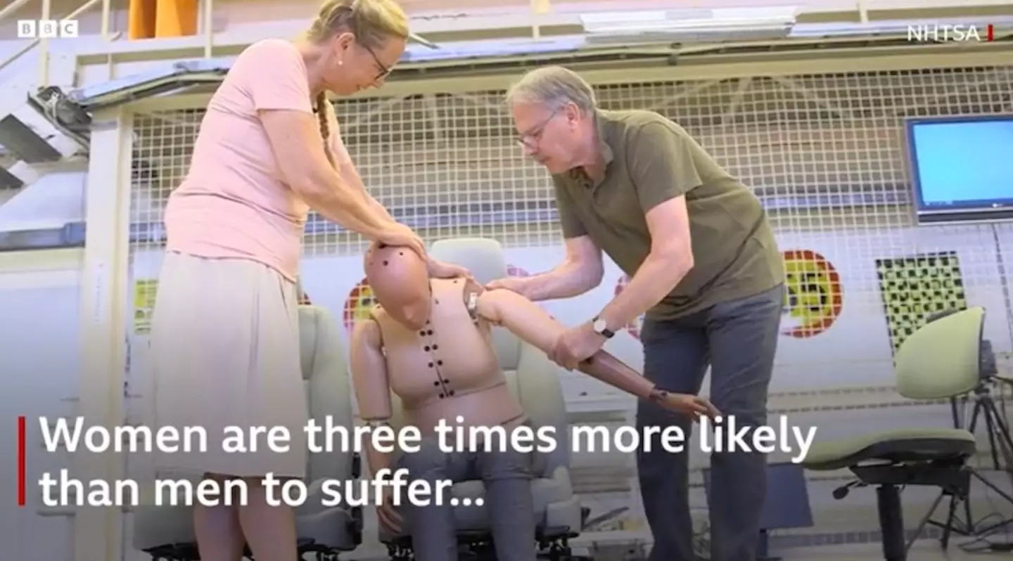 Dr Astrid Linder and her team are created a crash test dummy based on the average woman.