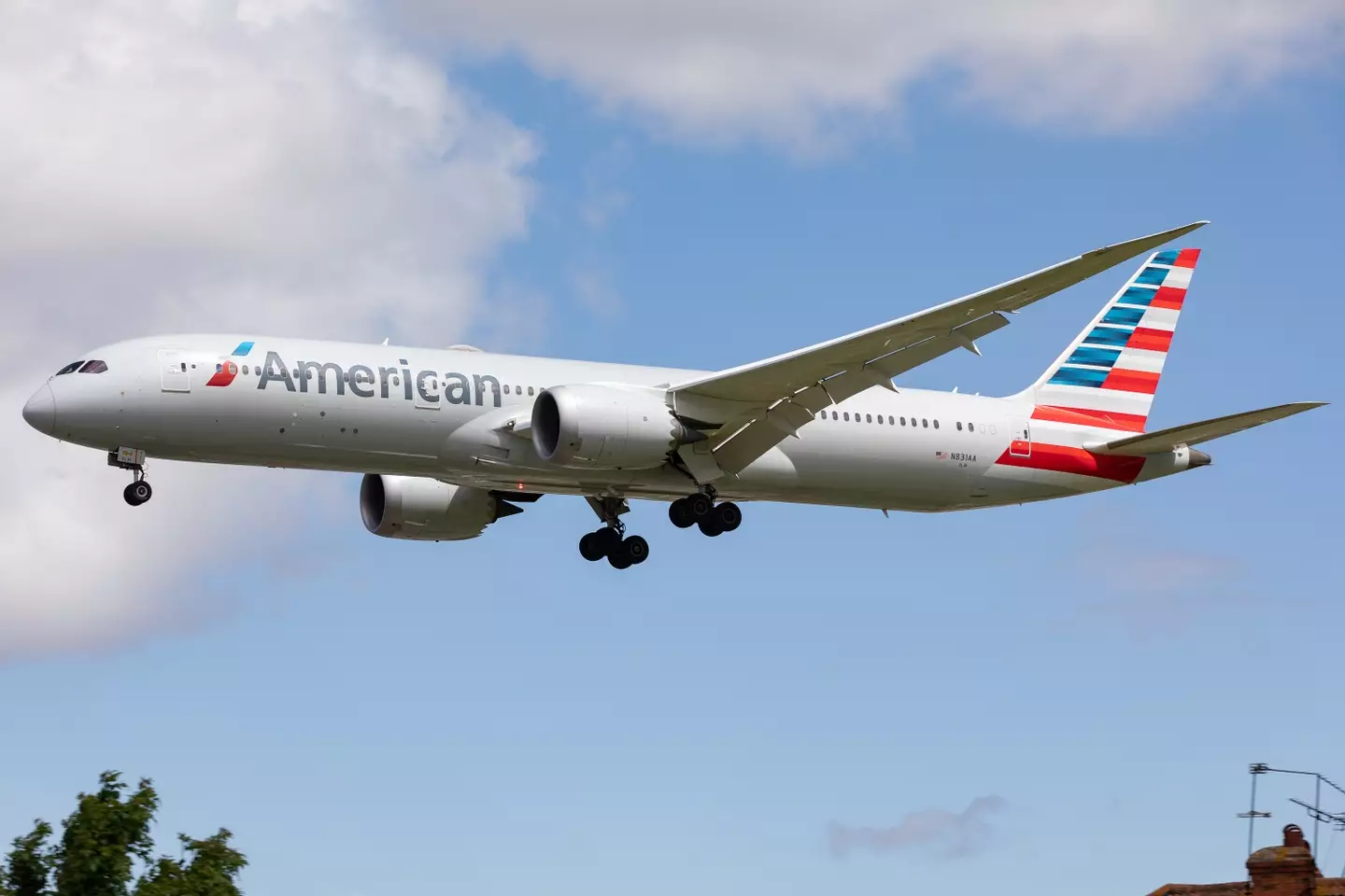 The plane was an American Airlines flight (MI News/NurPhoto via Getty Images)