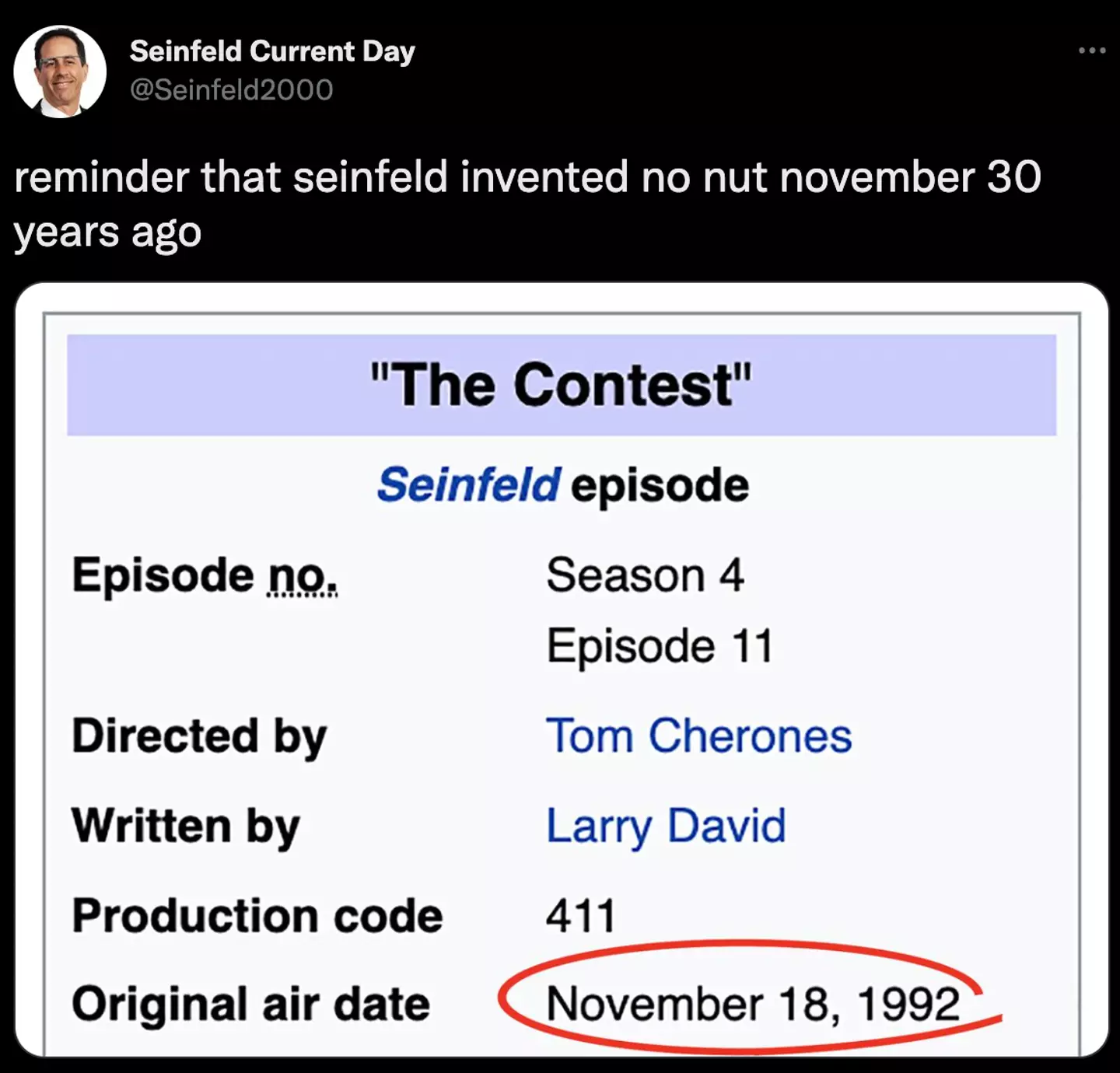 No Nut November (NNN) is the new Movember, and as it turns out, Seinfeld might be behind all the blue-balling.