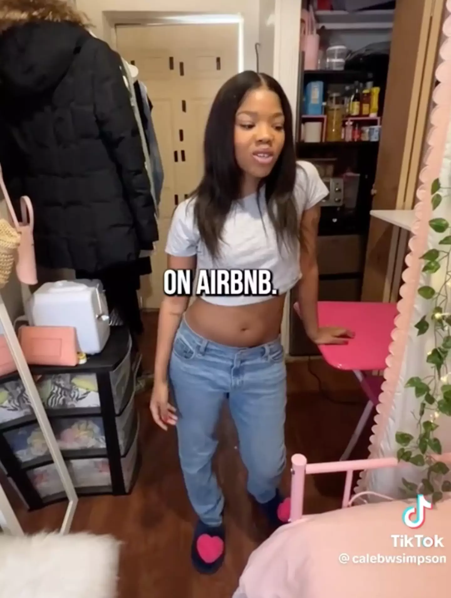 Users on social media were criticala of the limited space for how much she is paying.