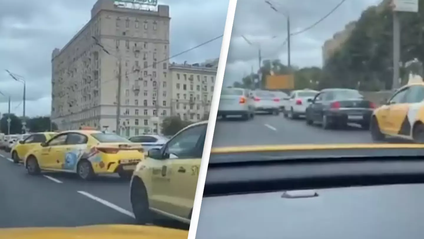 Hundreds of taxis sent to fake pick-up point as hackers gridlock Moscow