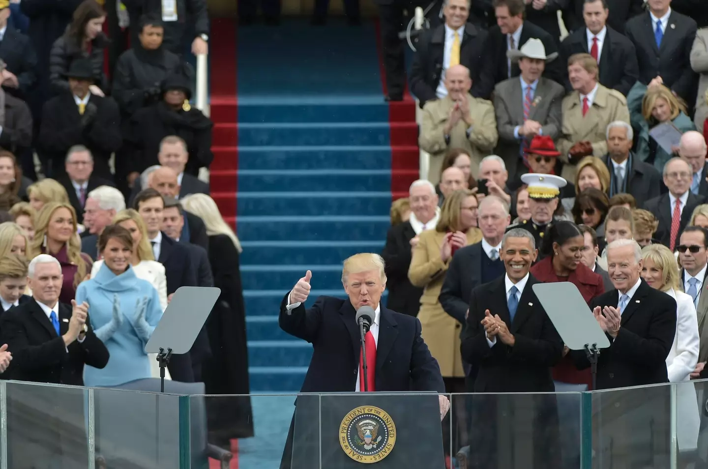 Trump was inaugurated in January 2017.