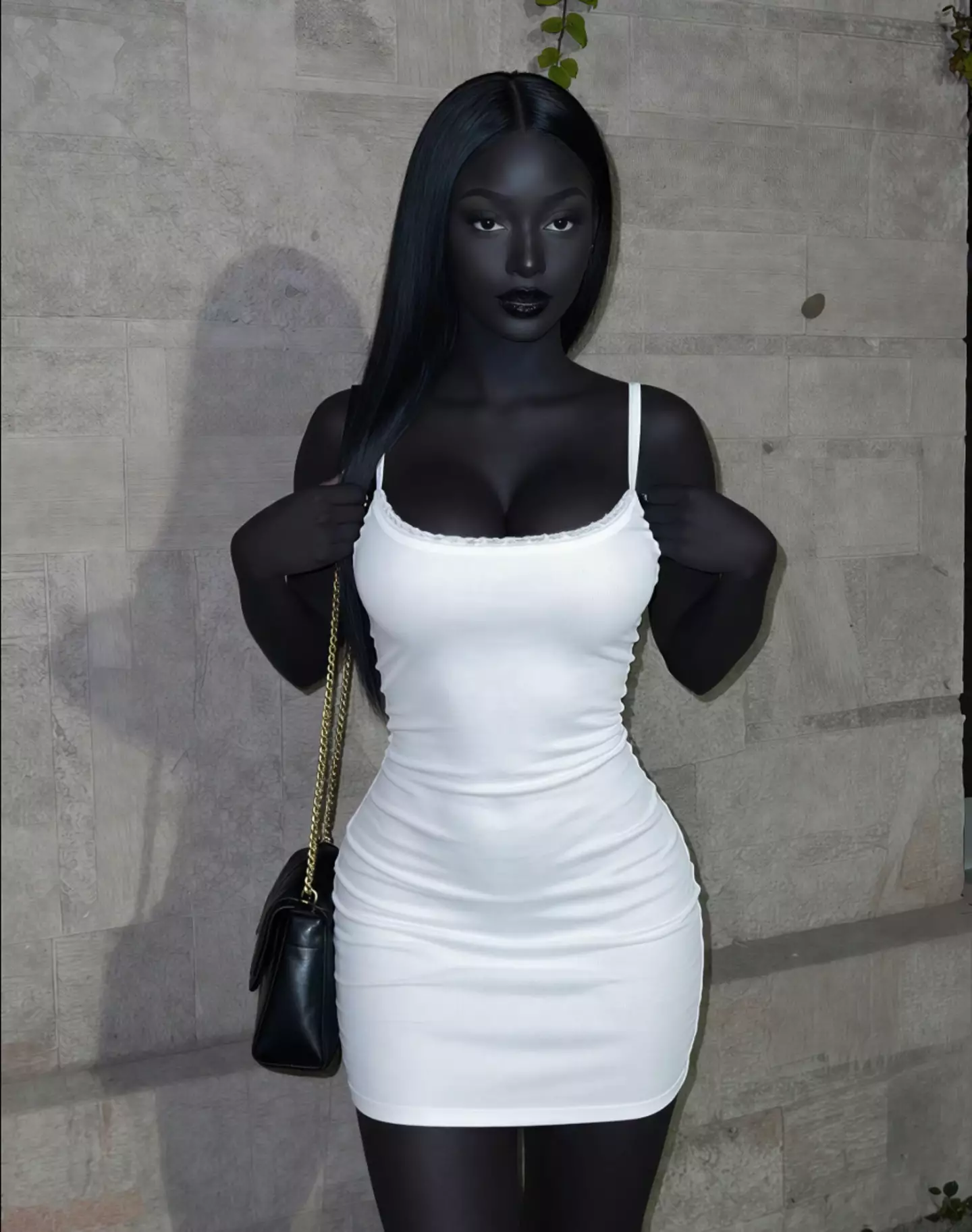 'Model' Nia Noir has gone viral on TikTok (nianoir.xo/TikTok)