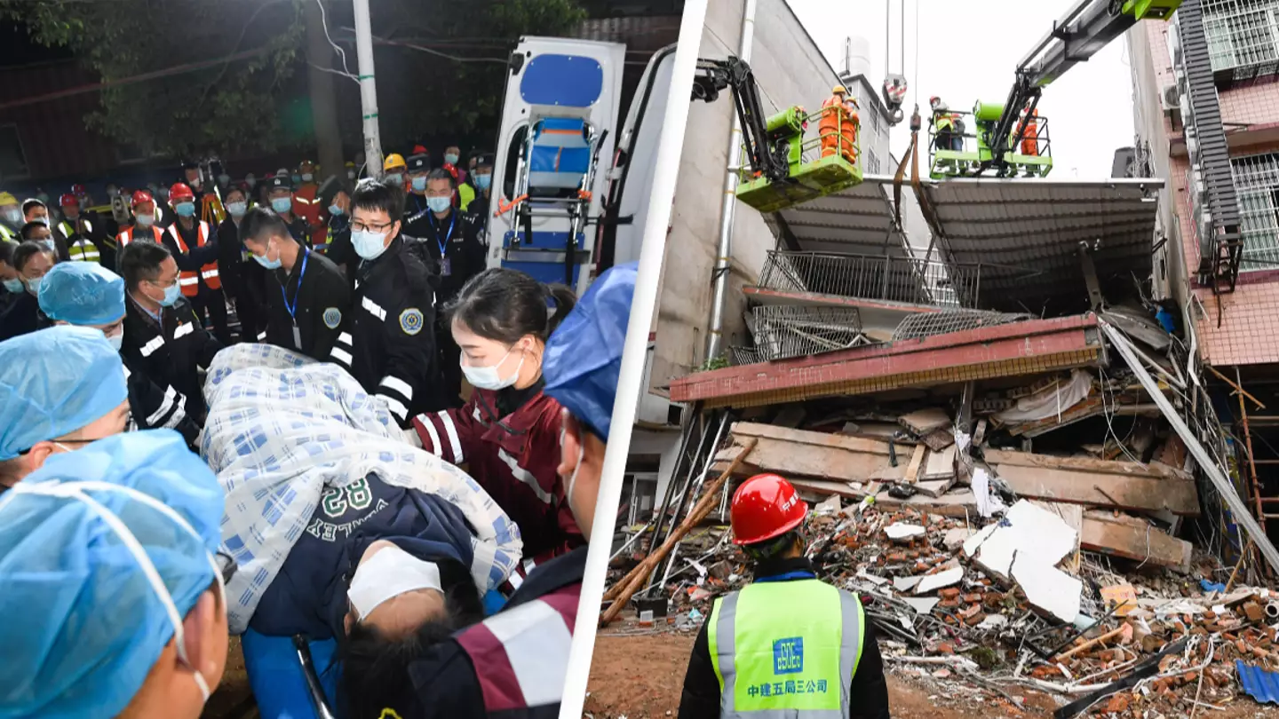 Survivor Pulled From Rubble Six Days After Building Collapses