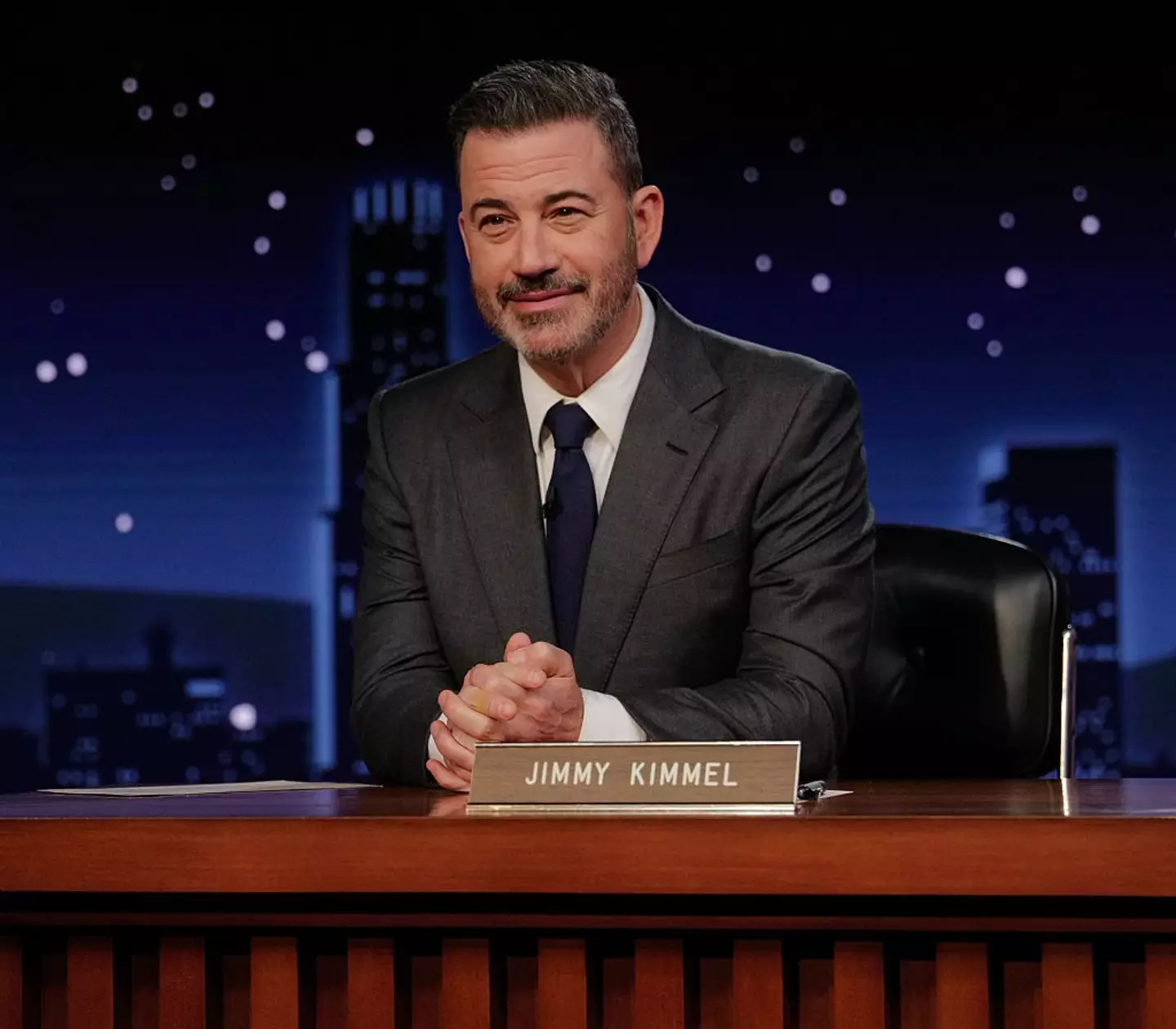 Jimmy Kimmel is in trouble with Donald Trump — again (Randy Holmes/Disney via Getty Images)