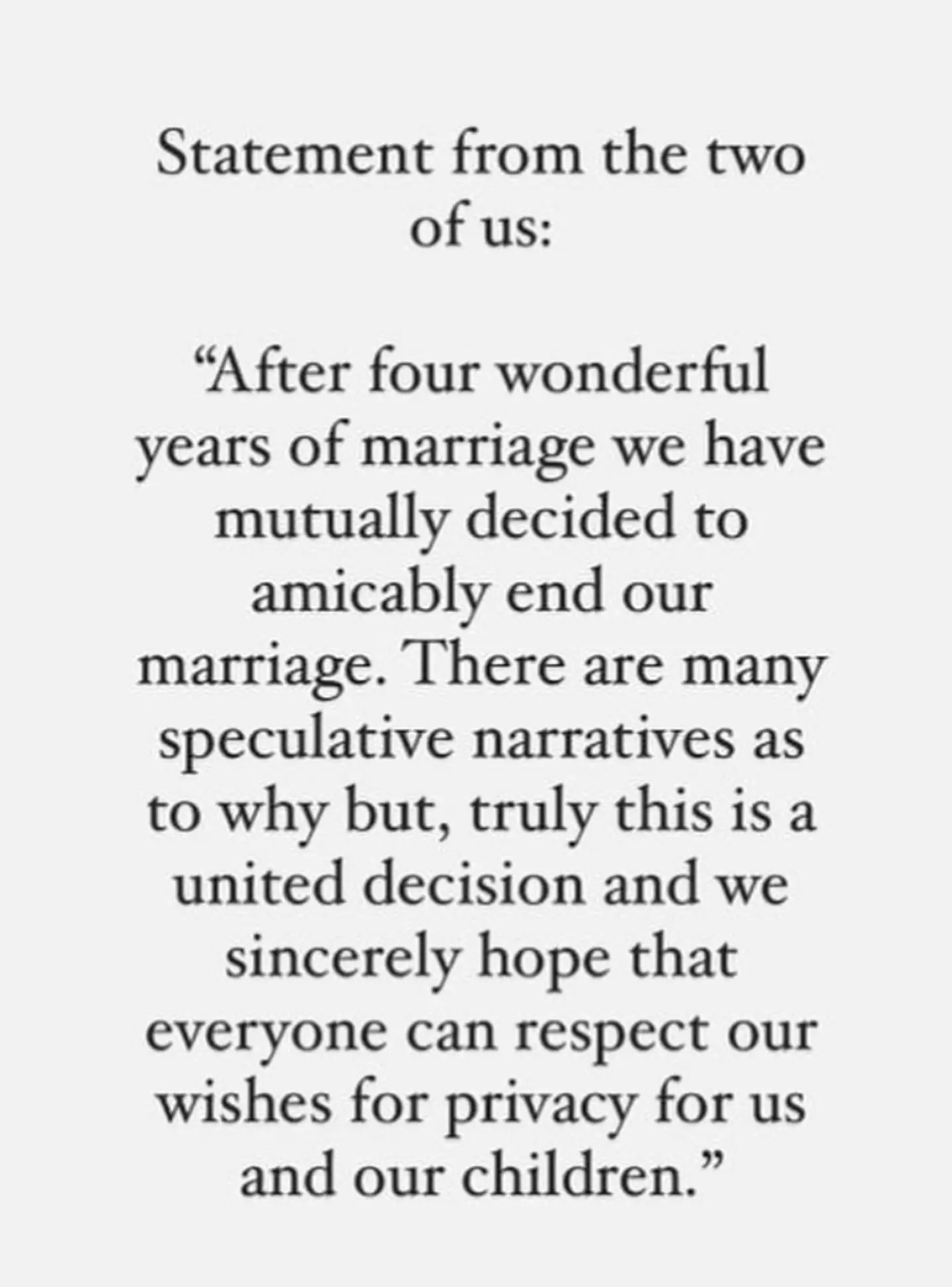 Sophie Turner has broken her silence on her divorce from Joe Jonas.