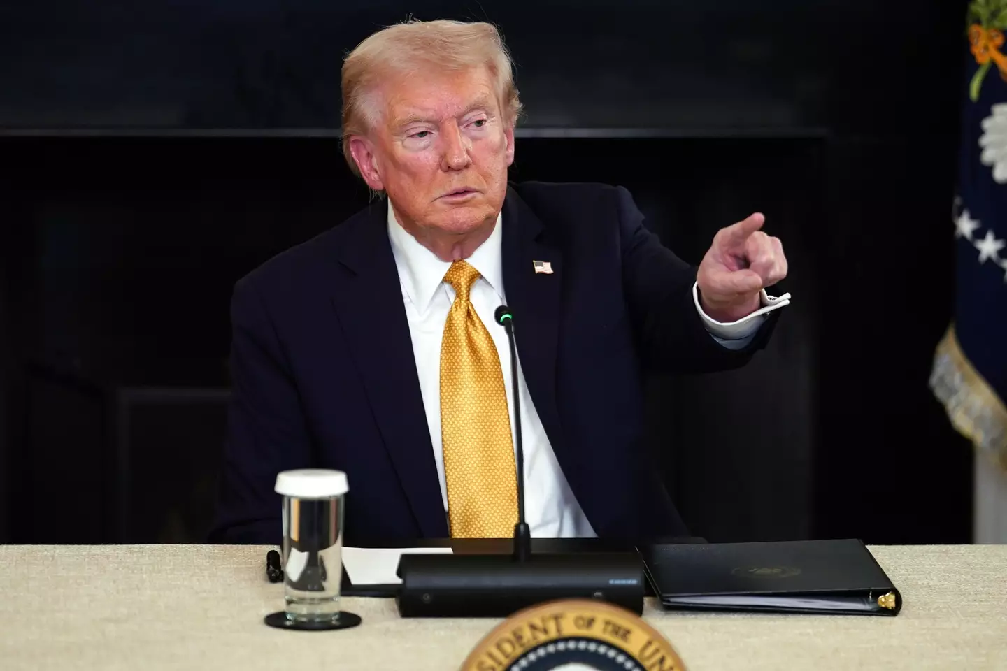 Donald Trump spoke about escalating his plan against alleged drug smugglers (Will Oliver/EPA/Bloomberg via Getty Images)