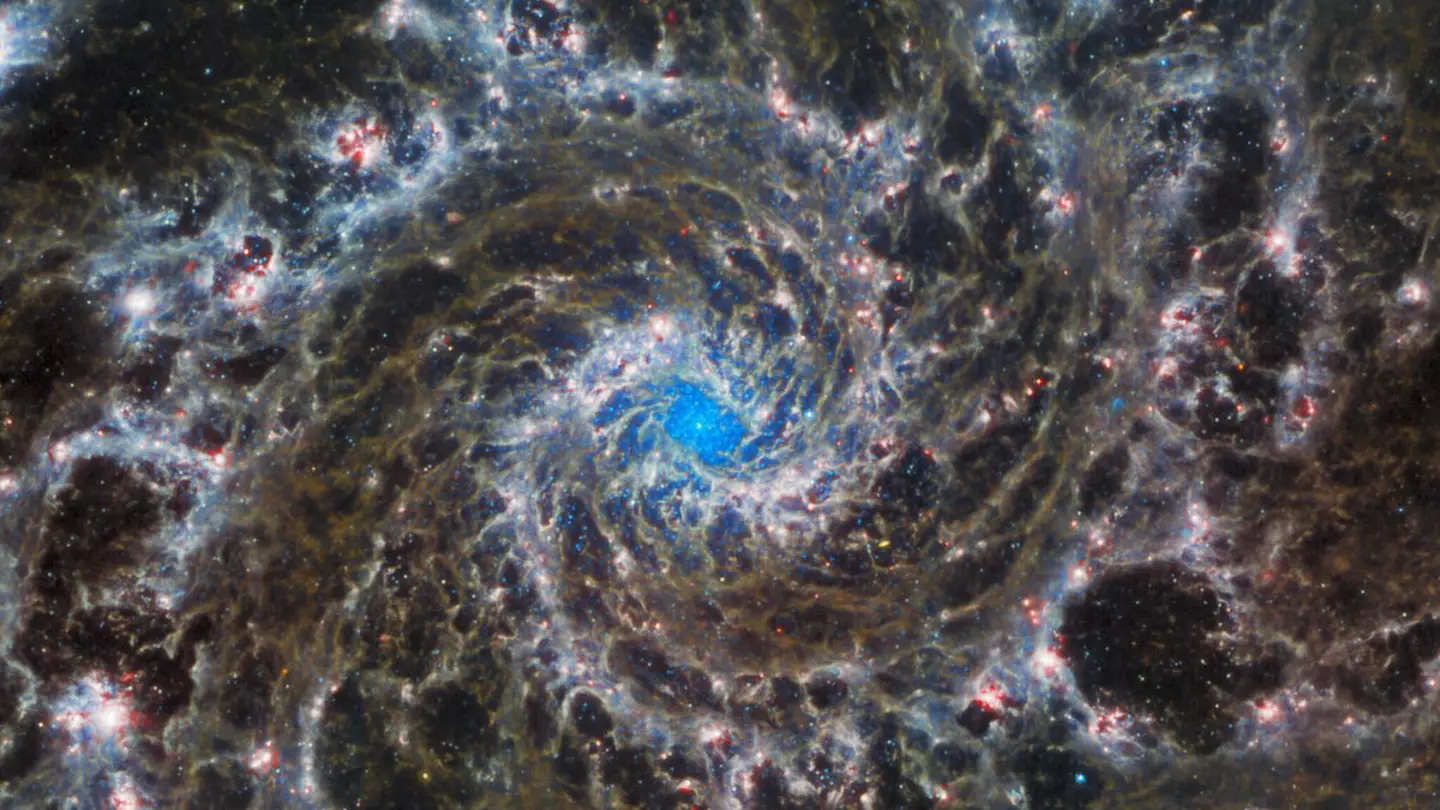 The M74 galaxy.