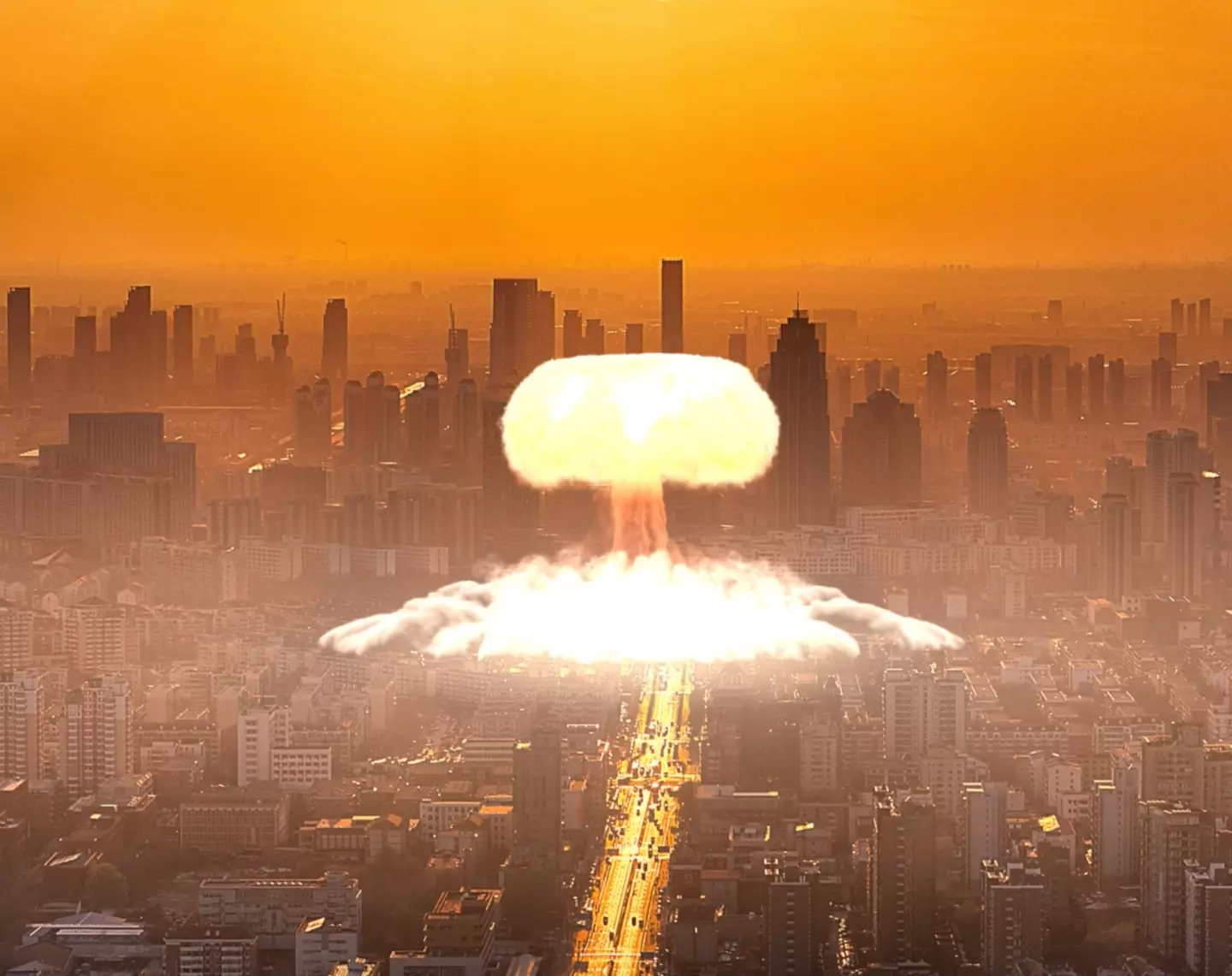 The website highlights just how devastating nuclear bombs could be(Getty Stock Image)