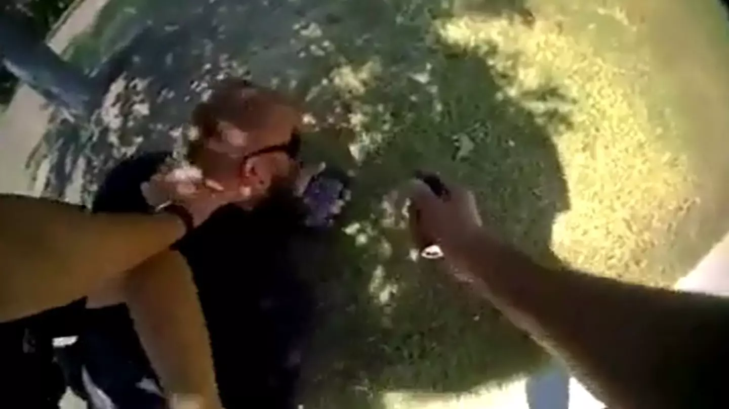 Dillon's father Marco had been filming his son, he was pepper sprayed and arrested despite committing no crime.