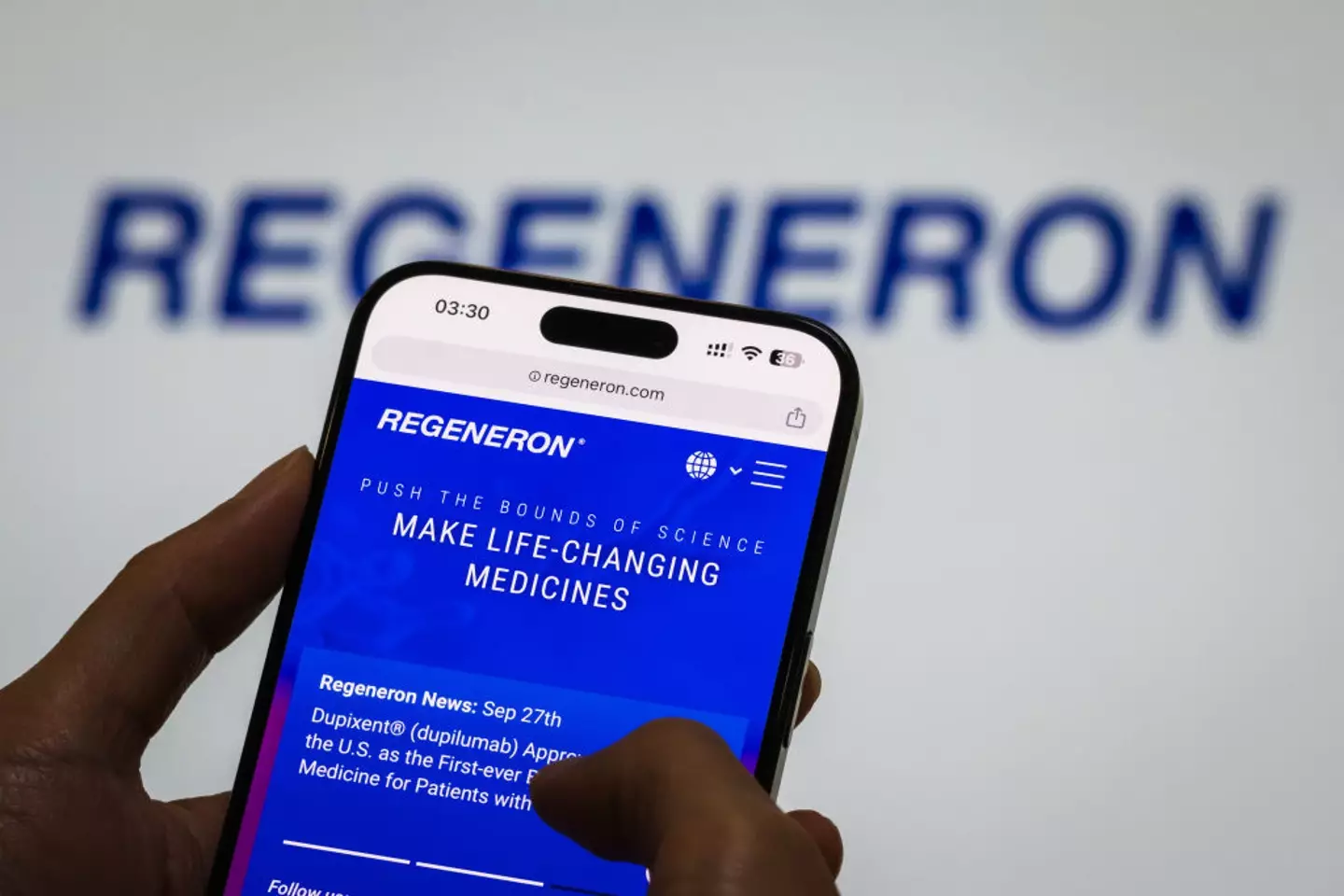 US pharmaceutical company Regeneron are behind the new trial, in its mid-stages (Cheng Xin/Getty Images)