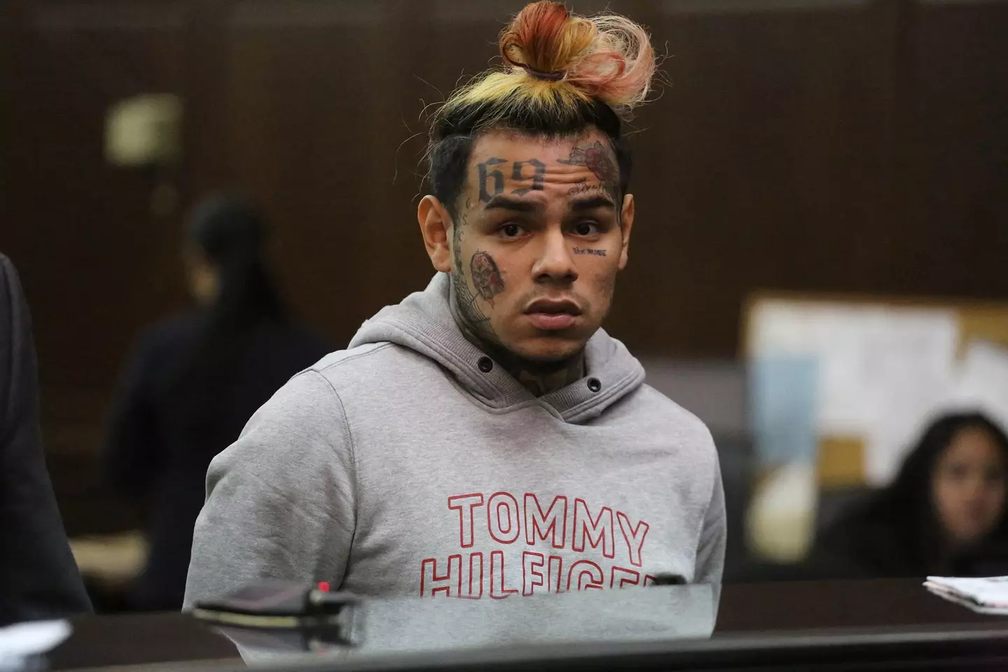 Tekashi 6ix9ine in court back in 2018.