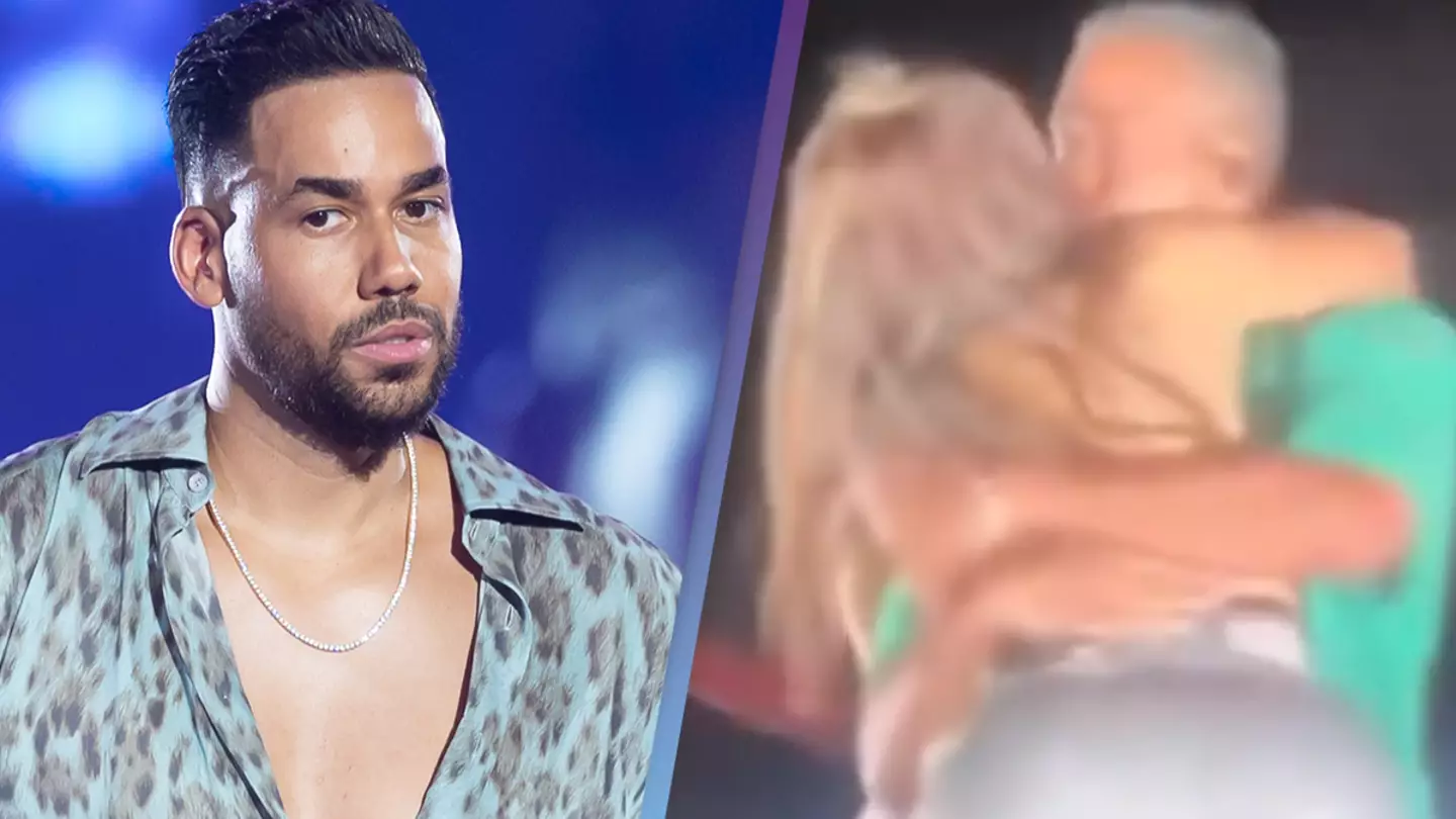 Husband divorces wife after she got 'carried away' and kissed Romeo Santos on stage at concert