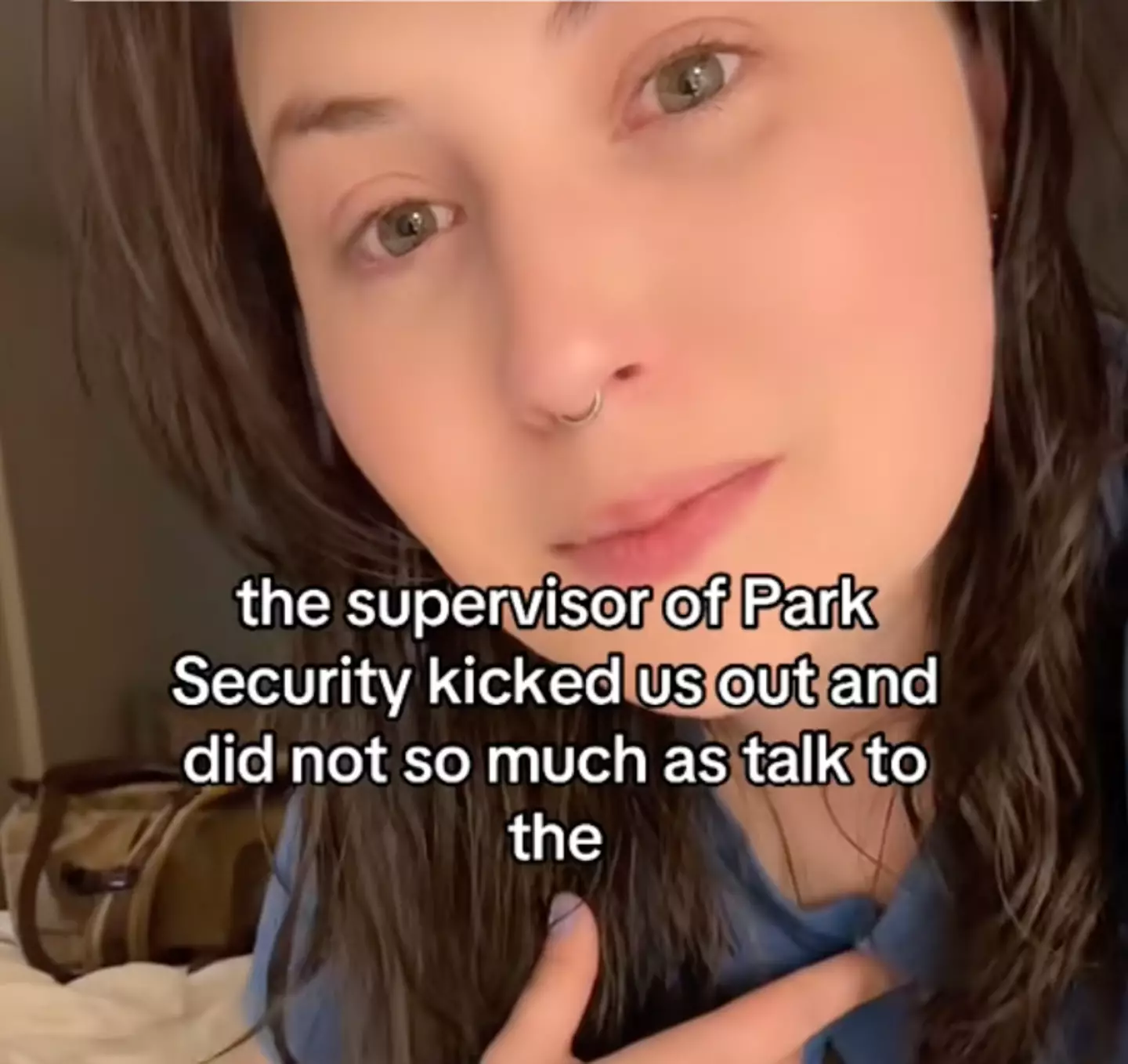 Ash claimed she and her husband were kicked out. (TikTok/@realpainintheash)