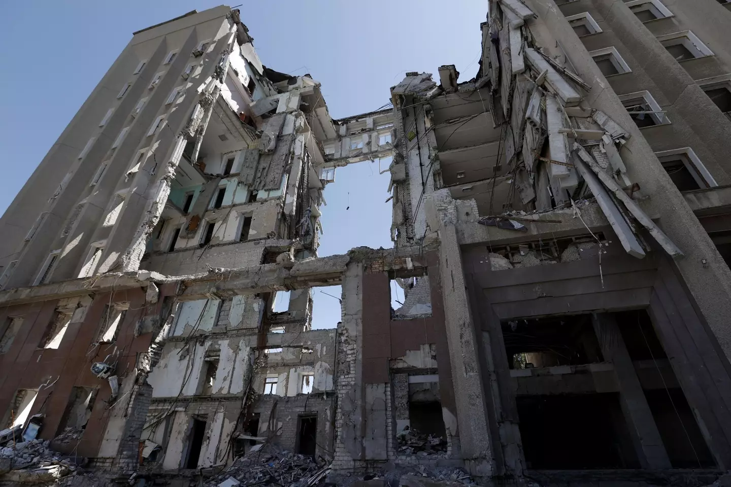 The Mykolaiv regional government's headquarters were hit by a Russian missile earlier this month.