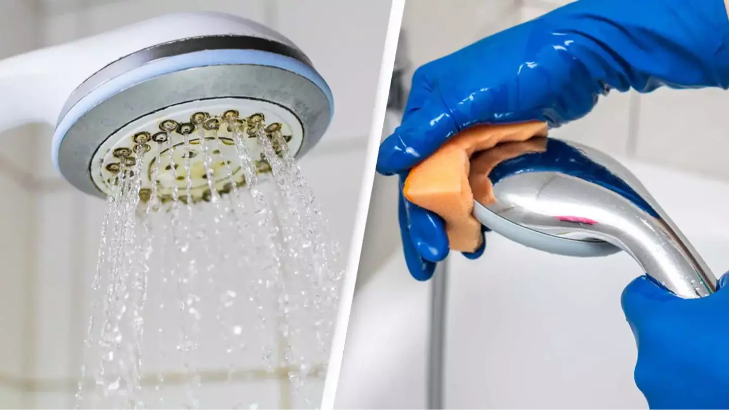 If you have this slime gathering on your showerhead you could be in danger