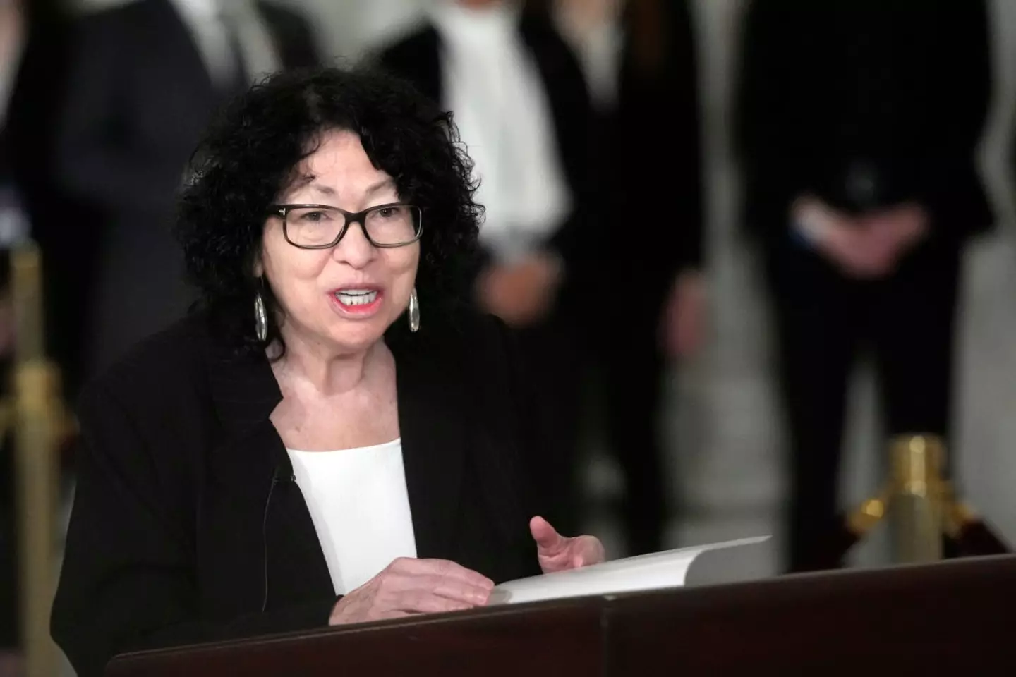 Justice Sonia Sotomayor is one person to have condemned the use of nitrogen gas (Jacquelyn Martin-Pool/Getty Images)