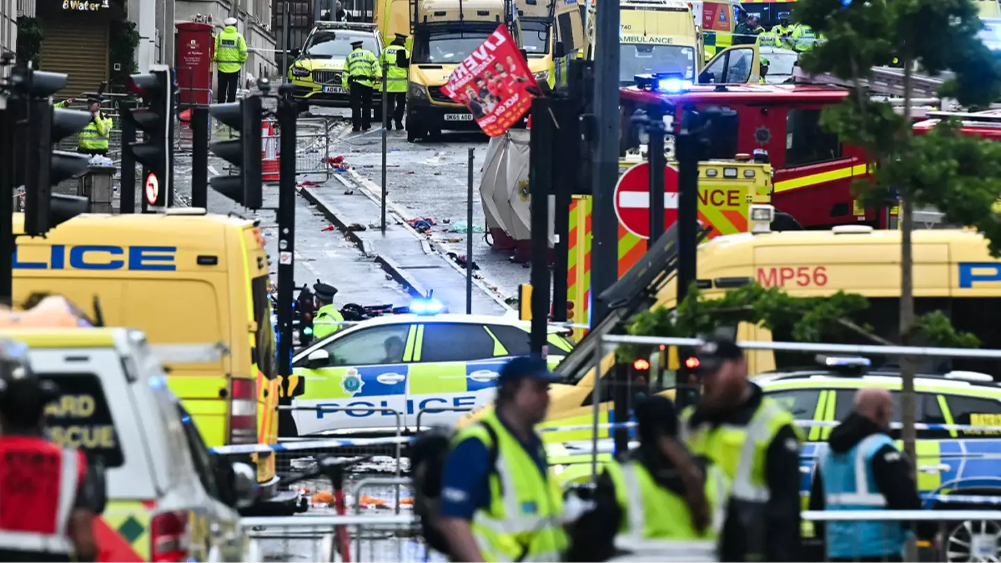 Witnesses describe horrifying scenes as man plowed into crowd of Liverpool soccer fans leaving 50 injured