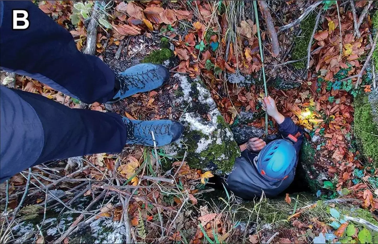 A researcher who climbed into a tiny pit made the discovery. (Gojšina, Vesović, Ćurčić, Karan-Žnidaršič, Mitrović and Dedov)
