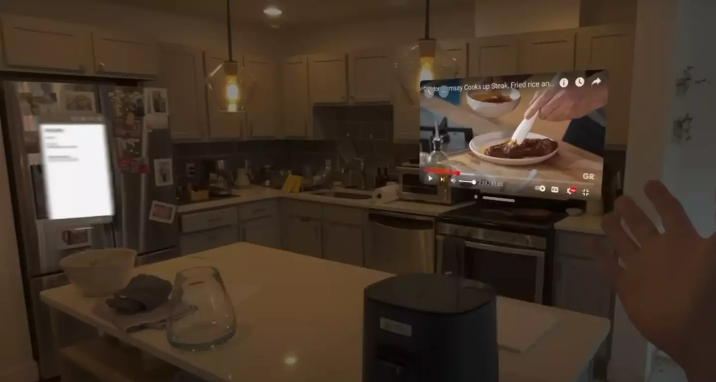 The YouTuber could access screens throughout his house.