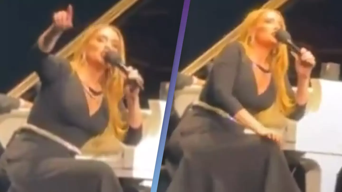 Adele shuts down heckler mid-concert after believing he said homophobic comment