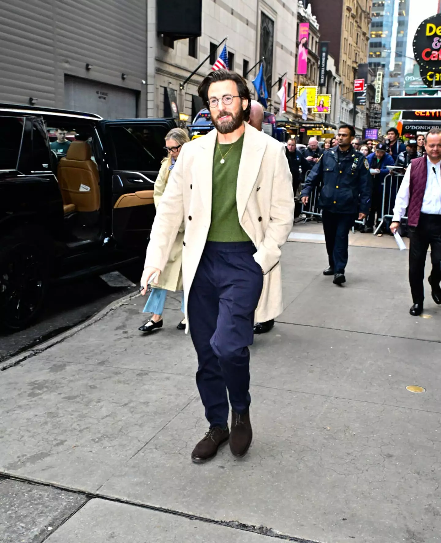Chris Evans took the blunder in his stride (Raymond Hall/GC Images)