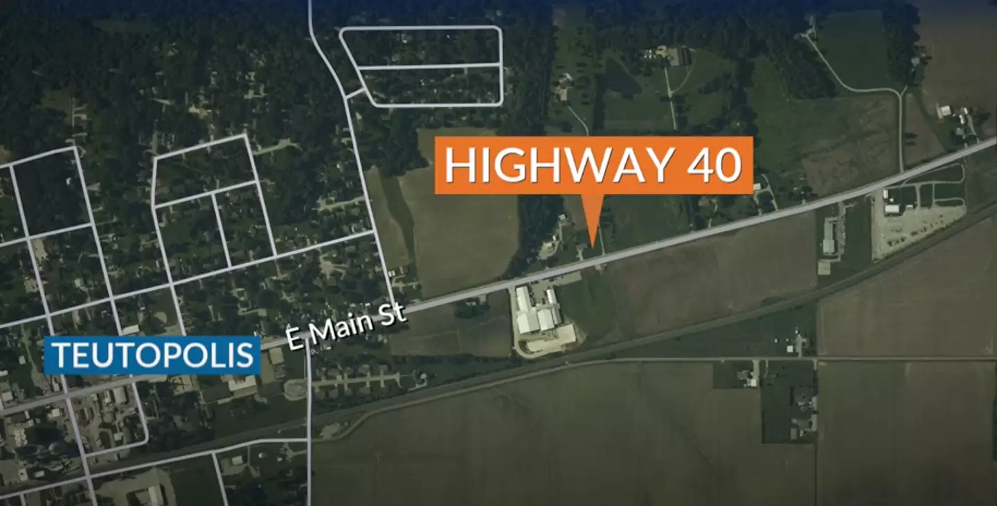 The town of Teutopolis had to be evacuated following the crash (WCIA)