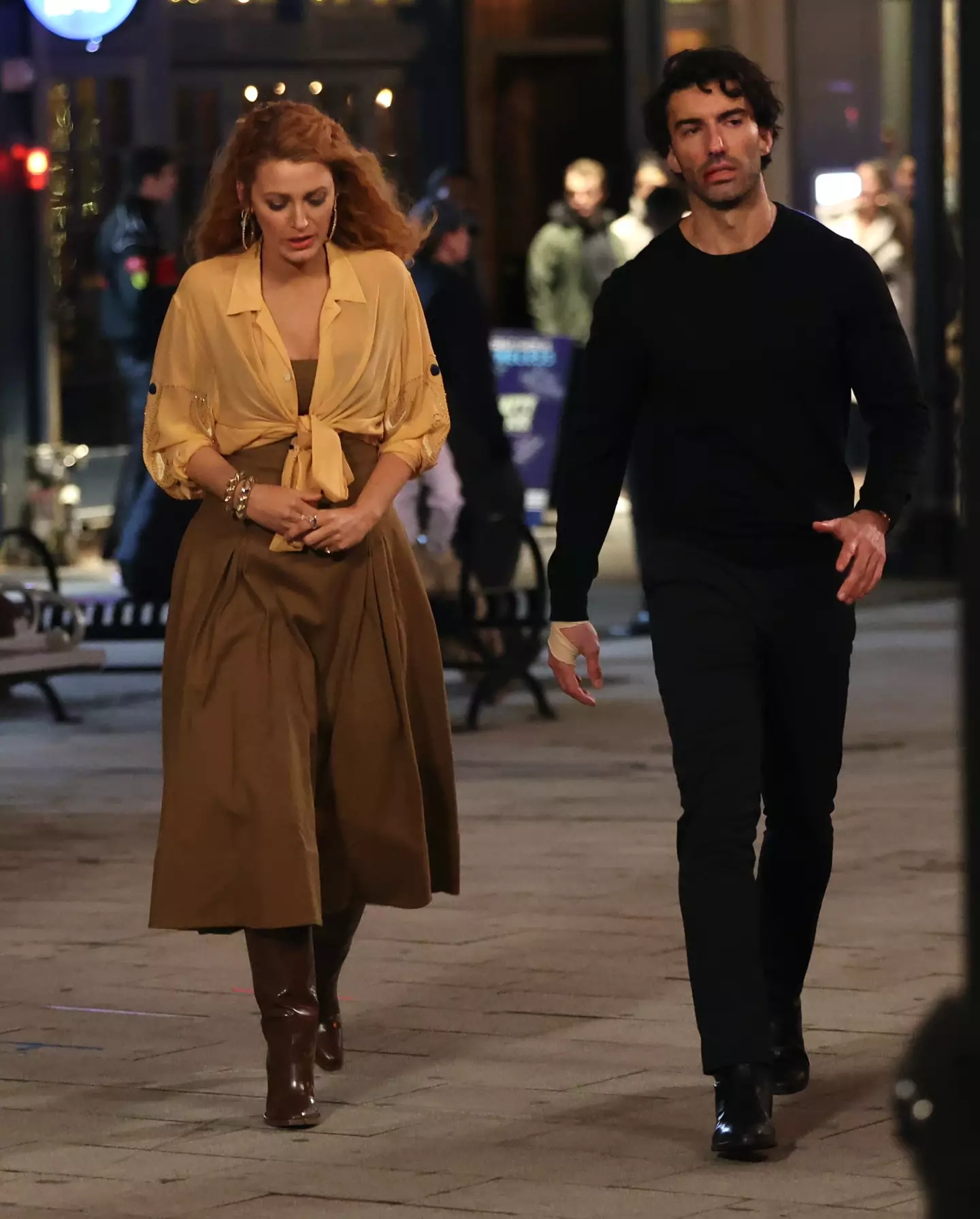 Justin Baldoni and Blake Lively pictured together in January 2024 (Jose Perez/Bauer-Griffin/GC Images)