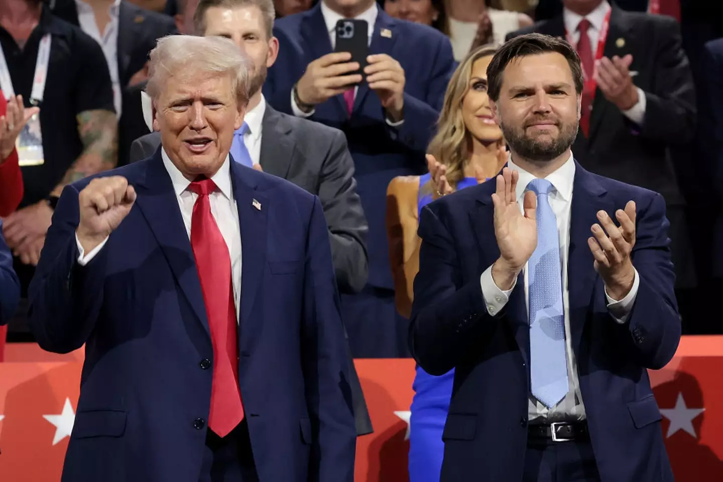 Vance has made clear he's standing by Trump (Win McNamee/Getty Images)