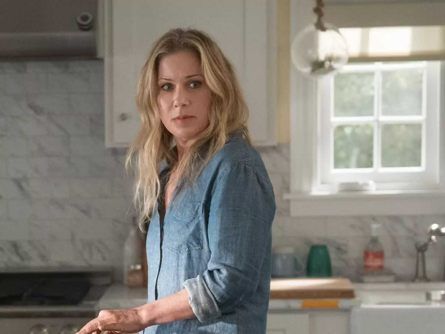 Applegate got her MS diagnosis shortly before filming Dead to Me season three.