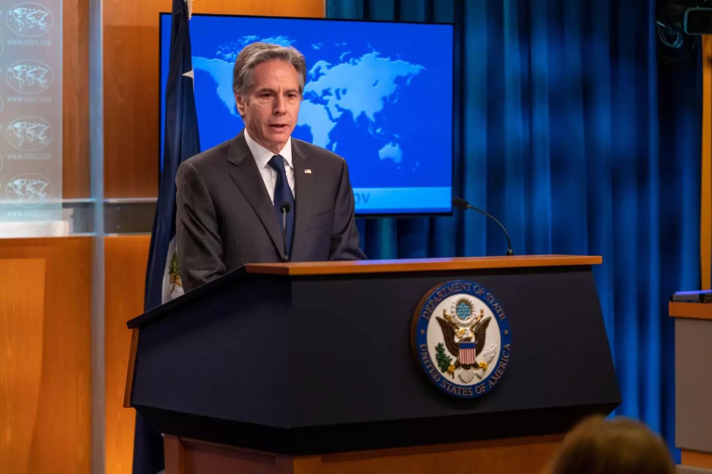 Secretary of State Antony Blinken.