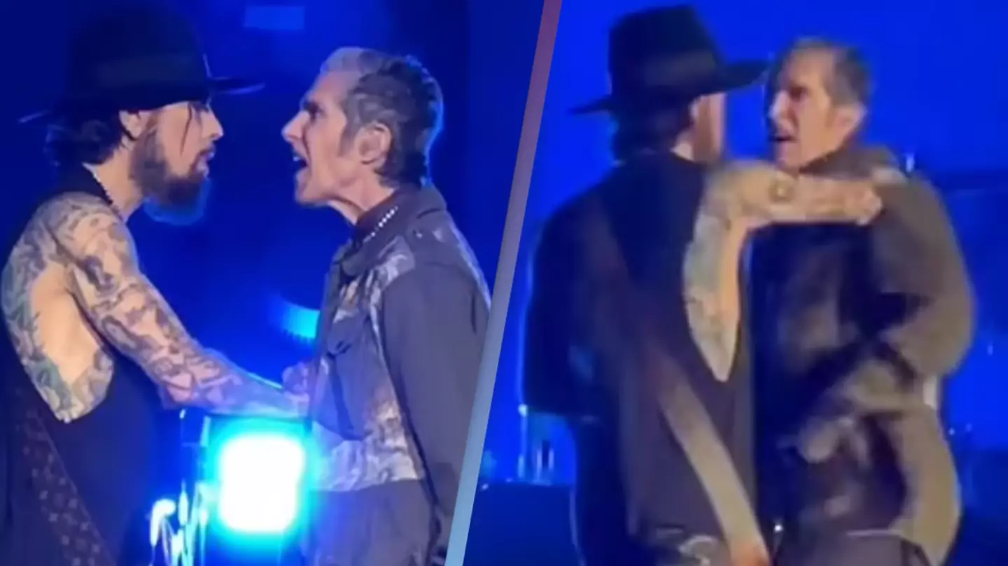 Lead singer of rock band explodes onstage and punches guitarist mid-song