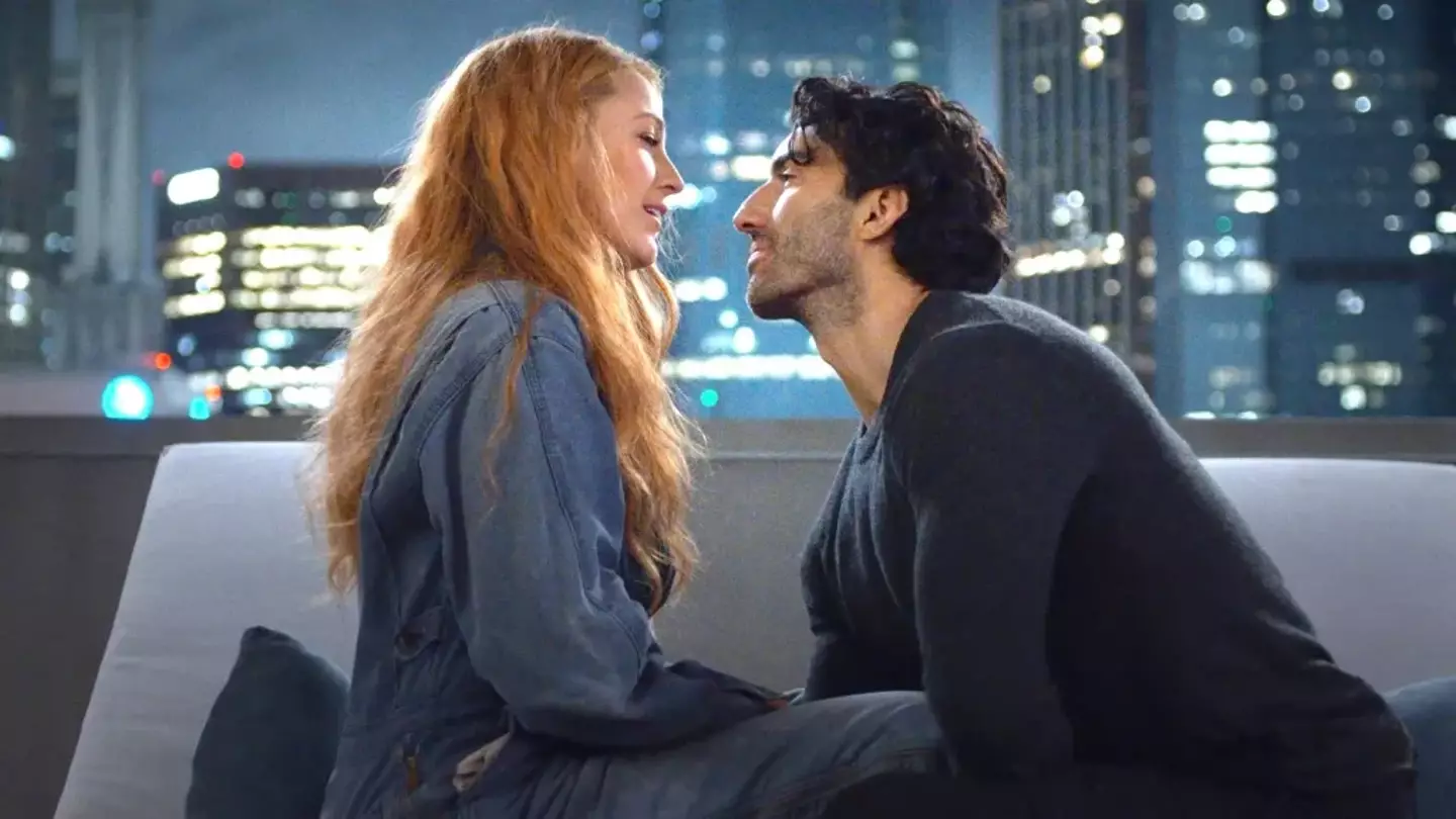 The characters played by Blake Lively and Justin Baldoni first meet on a rooftop (Sony Pictures)