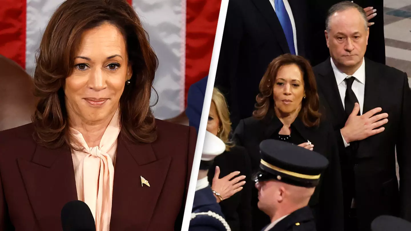 Kamala Harris posts picture from Jimmy Carter's funeral and people notice the same awkward thing