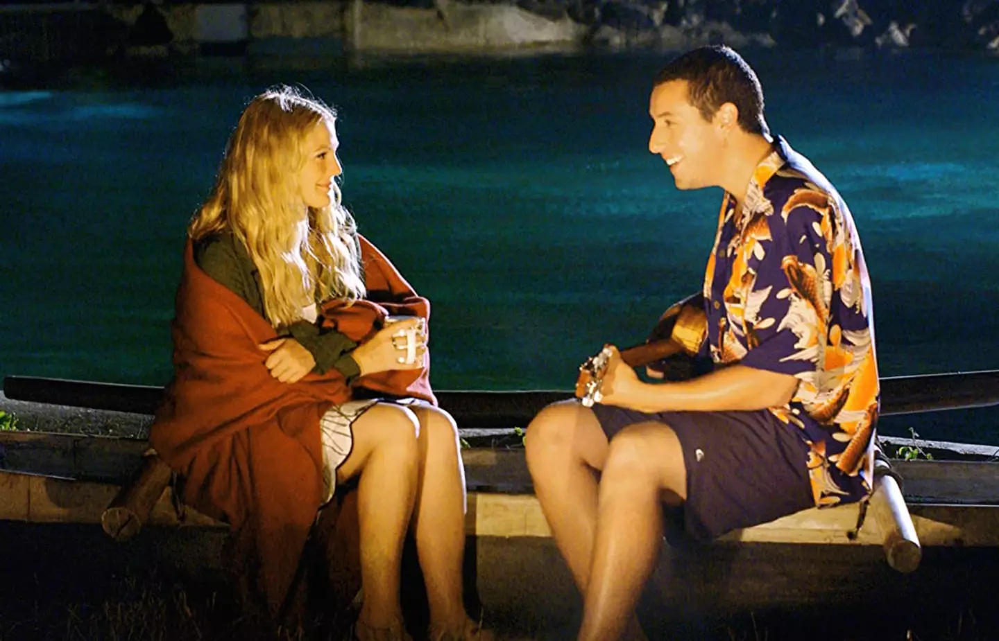 Barrymore and Sandler worked together on 50 First Dates.