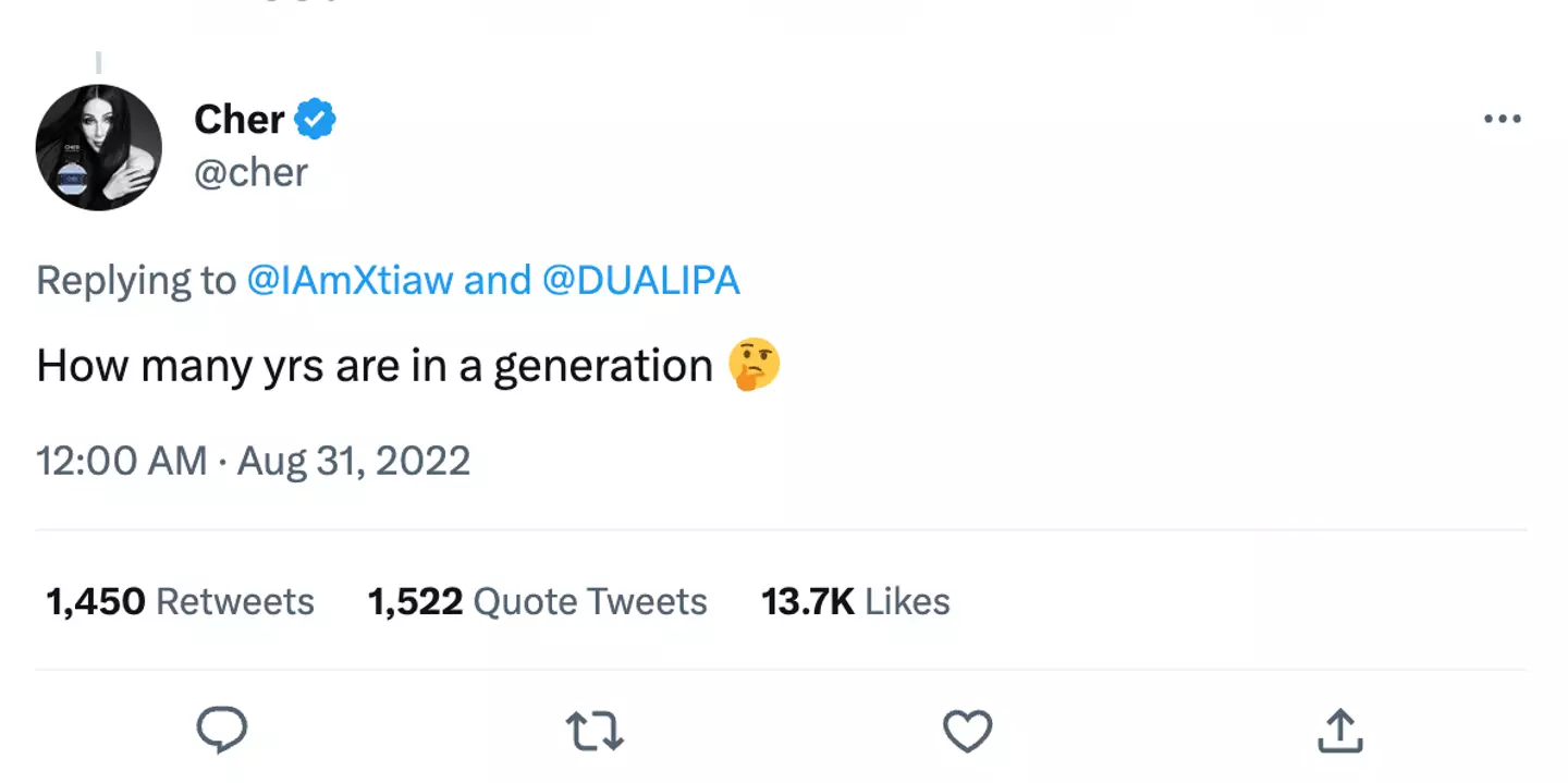 "How many yrs are in a generation?"