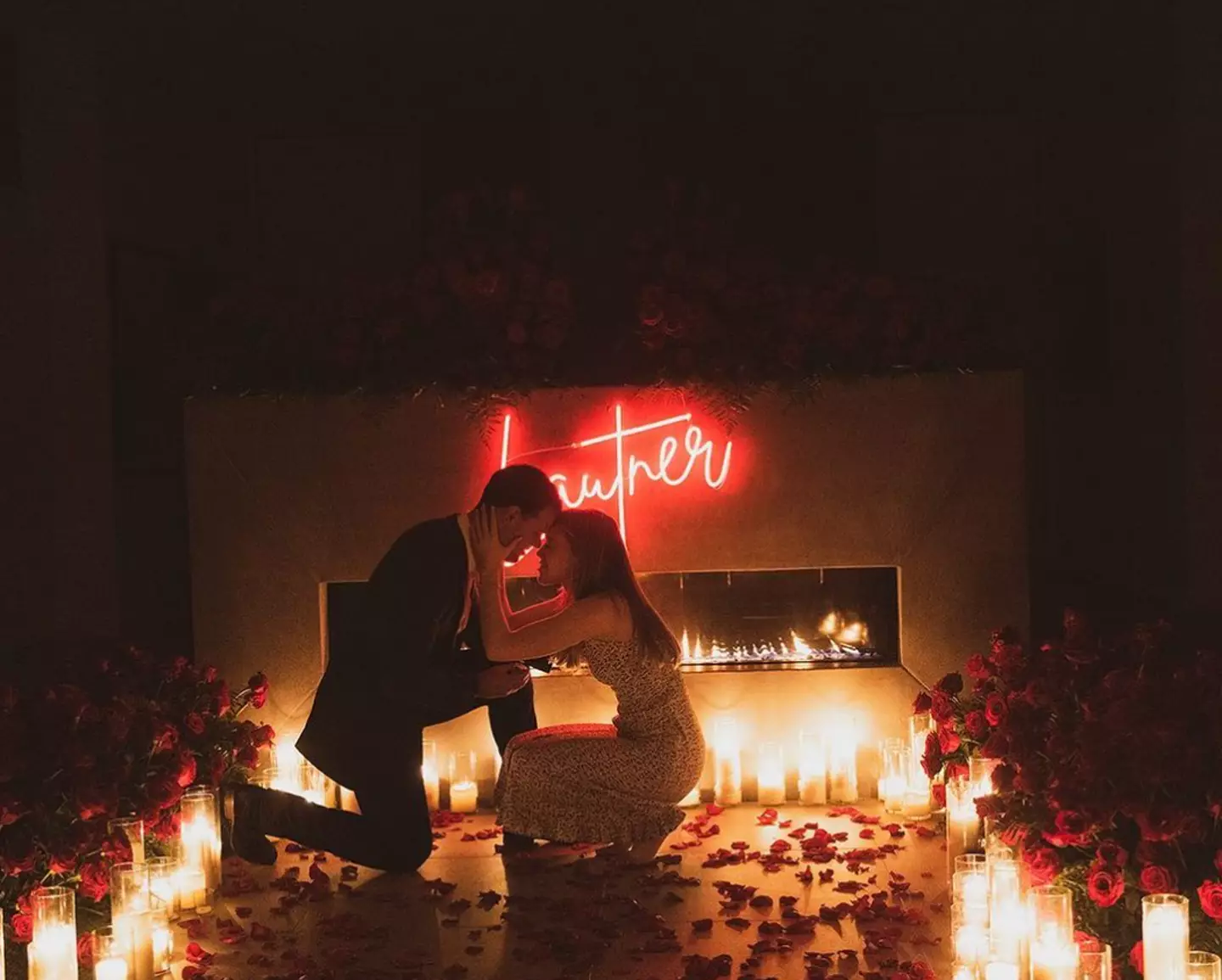 The happy couple were engaged in 2018.