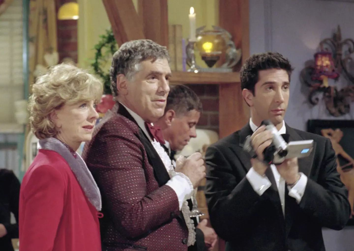 Elliot Gould and Christina Pickles played Ross and Monica's parents.