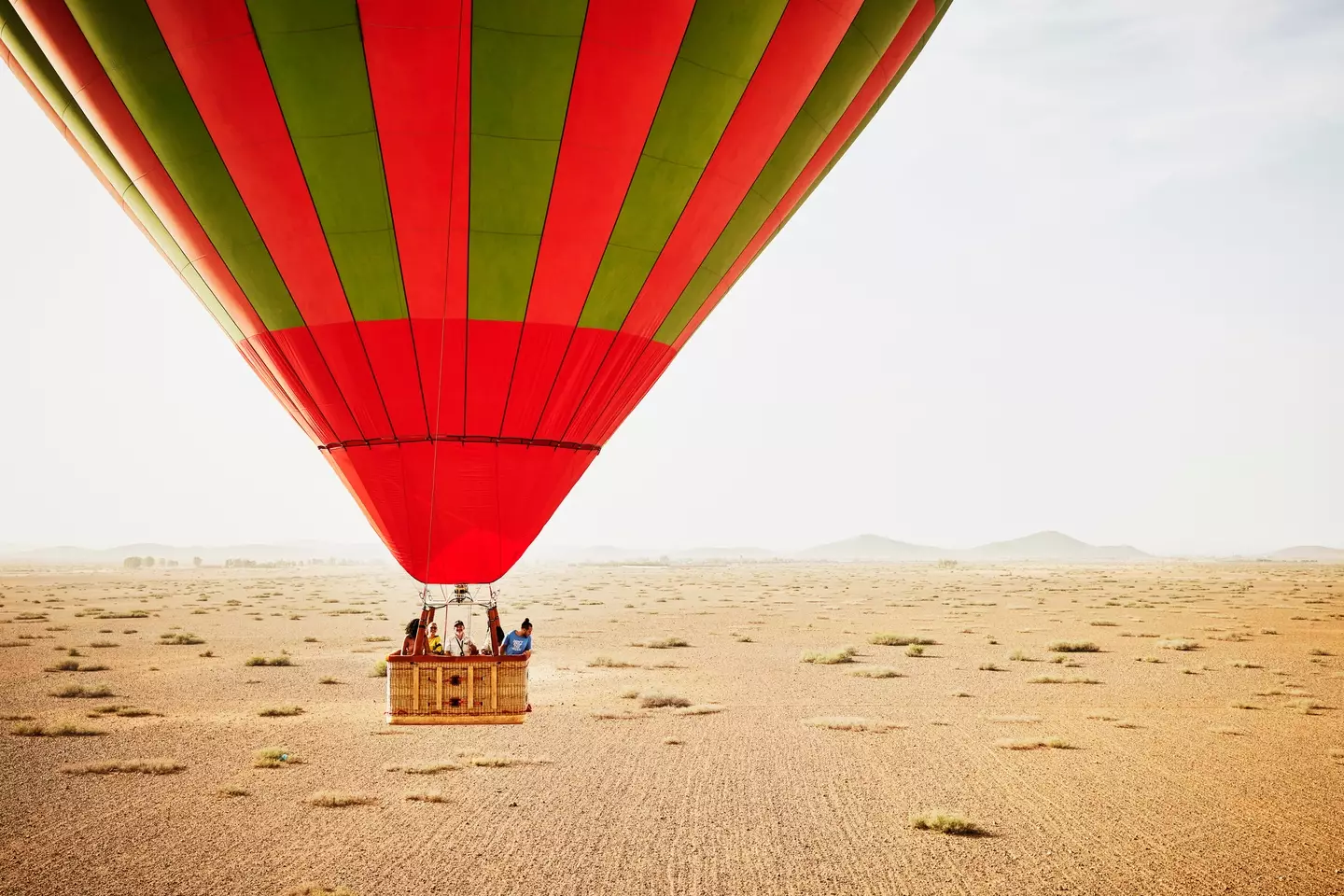 Hot air balloon racing was introduced in 1900 (Getty Stock Image/Thomas Barwick)